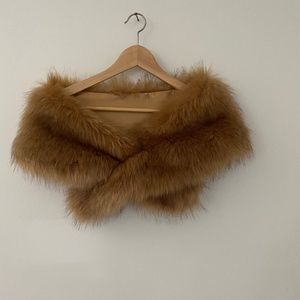 Brown Faux Fur Shoulder Cover/Wrap